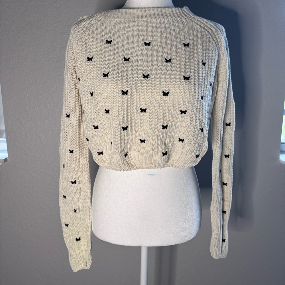 Sweater with Butterflies